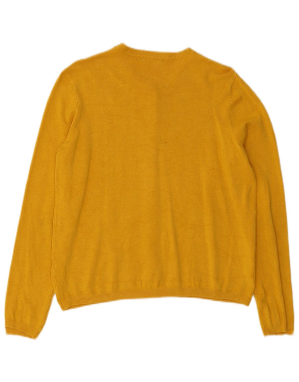 Sweter damski Zara Cardigan UK 12 Średni żółty wiskoza