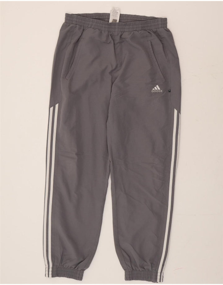 Adidas Męskie spodnie dresowe Joggery Średni szary poliester