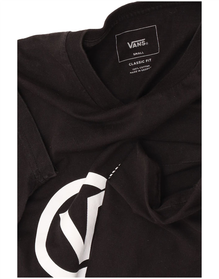 Męski T-shirt z grafiką Vans, mały, czarny, bawełniany