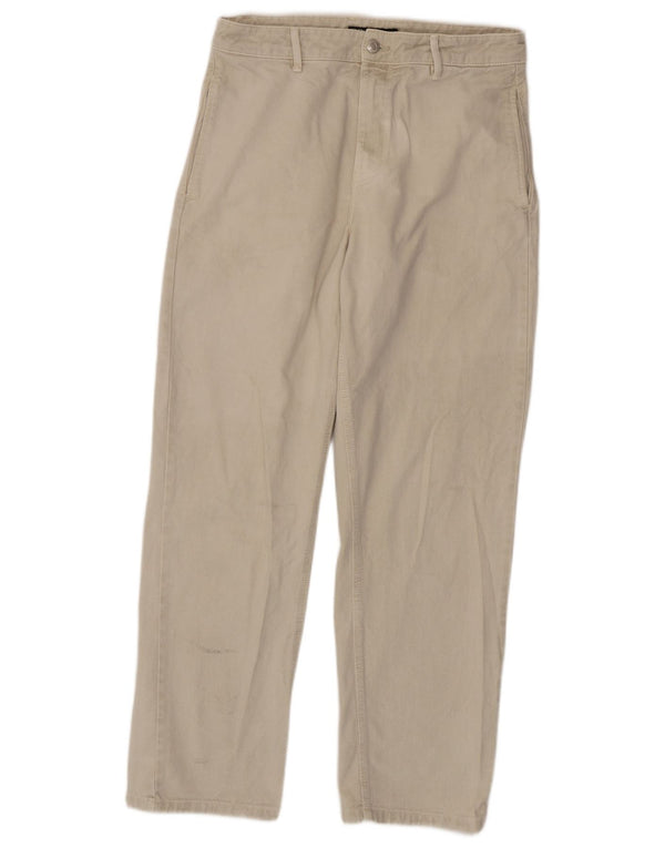 Męskie proste dżinsy Zara EU 42 Large W32 L30 Beżowa bawełna