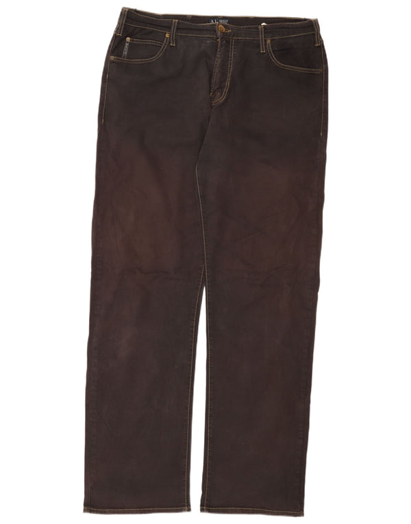 ARMANI Męskie proste dżinsy W36 L34 Czarne