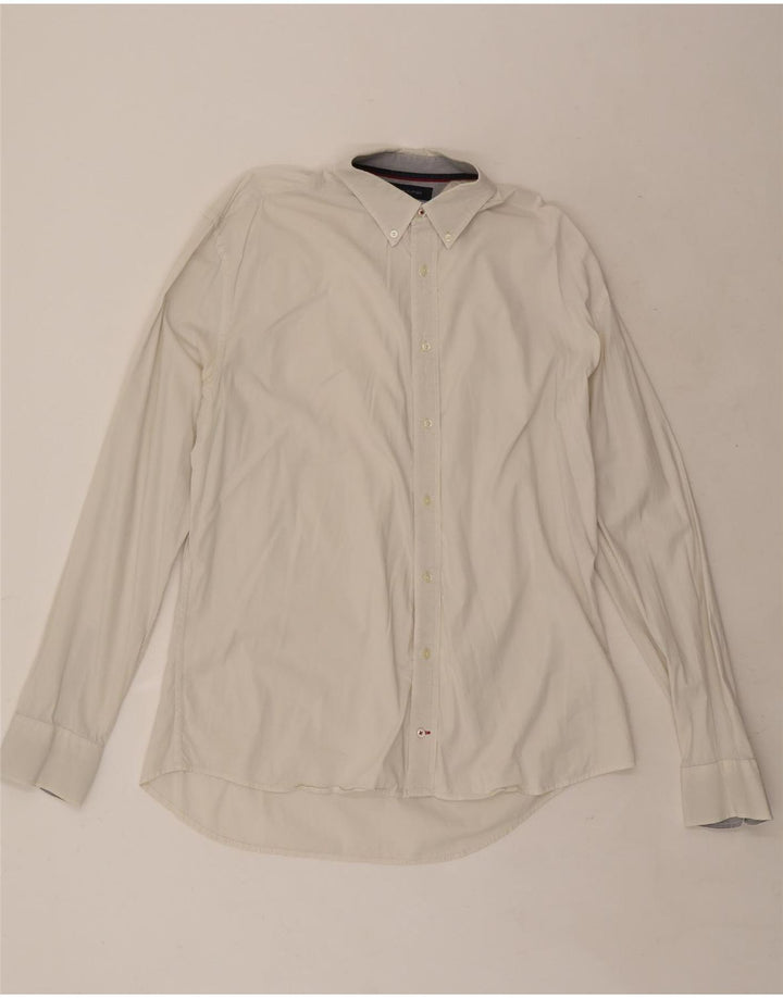 Koszula męska Tommy Hilfiger XL, biała, bawełniana