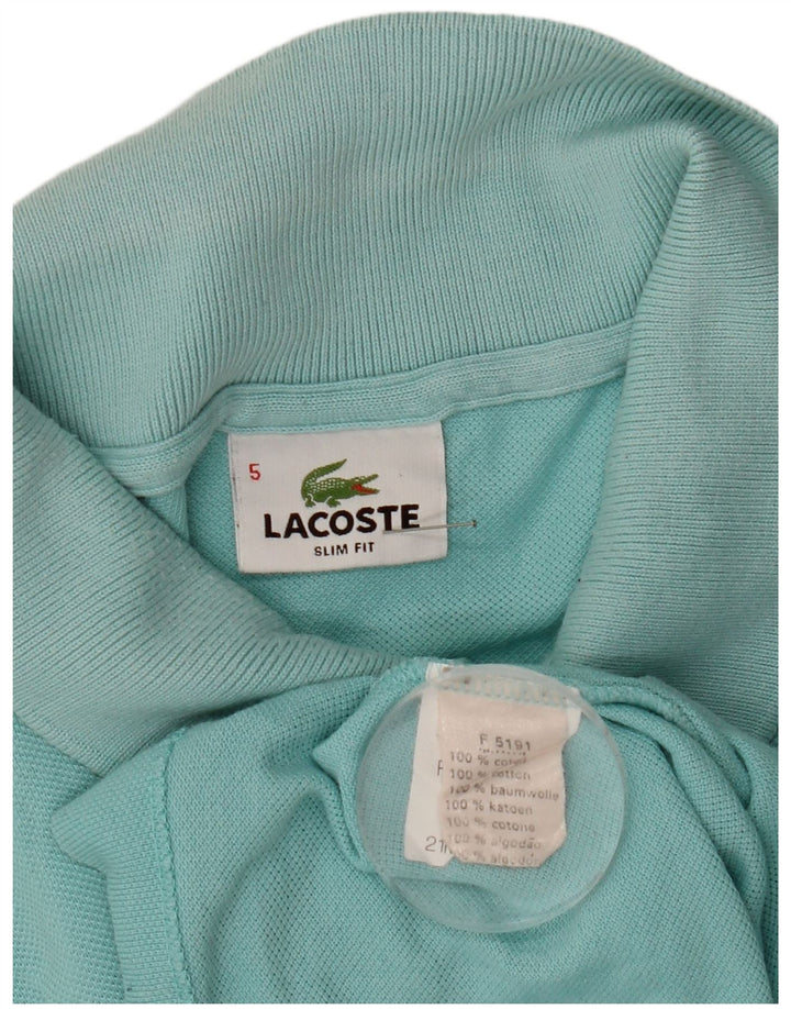 Męska koszulka polo Lacoste, rozmiar 5, duża, niebieska, bawełniana