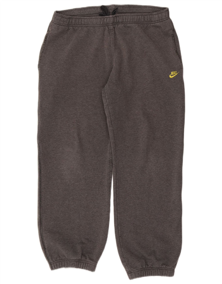 Męskie spodnie dresowe Nike, średnioszare, bawełniane