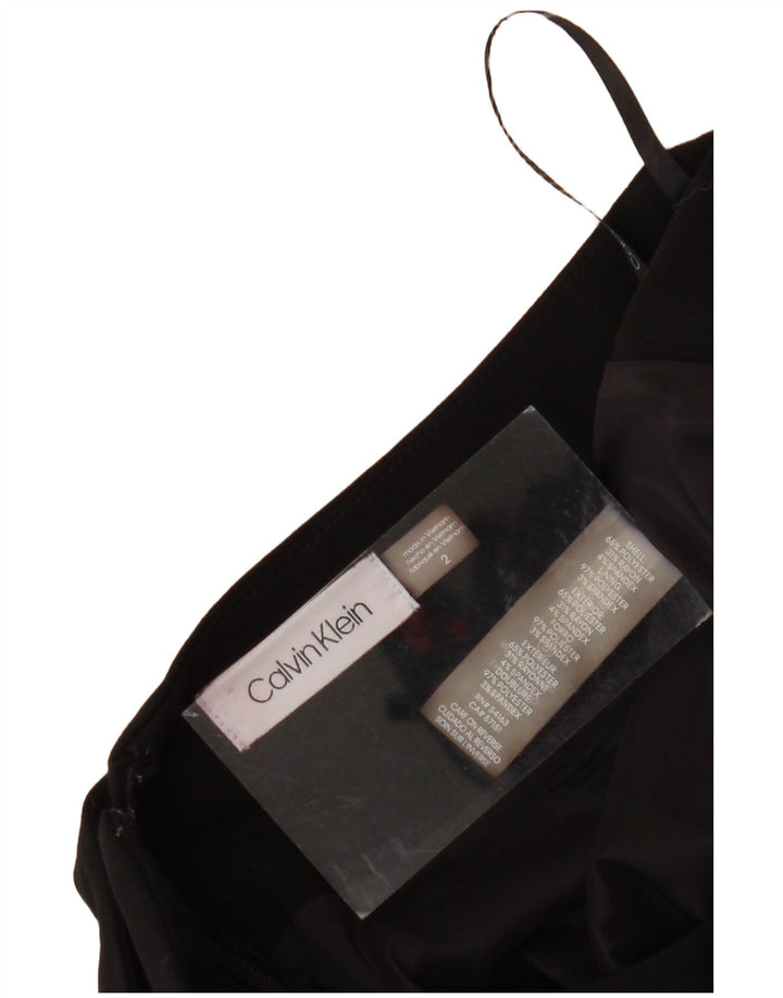 CALVIN KLEIN Damska spódnica ołówkowa US 2 XS W28 Czarny poliester