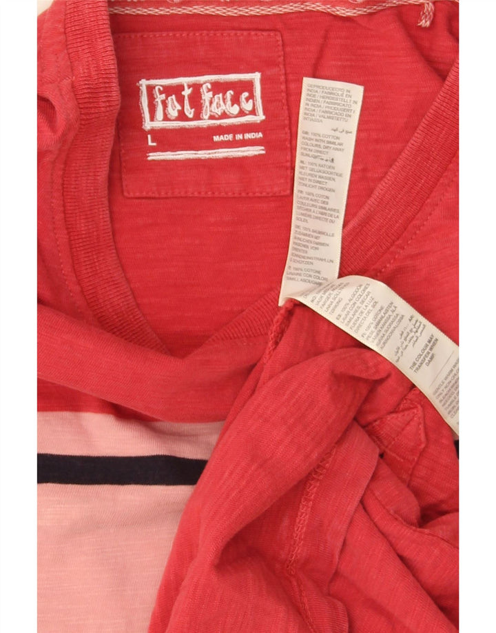 T-shirt męski Fat Face, bawełniany, duży, w kolorze czerwonym