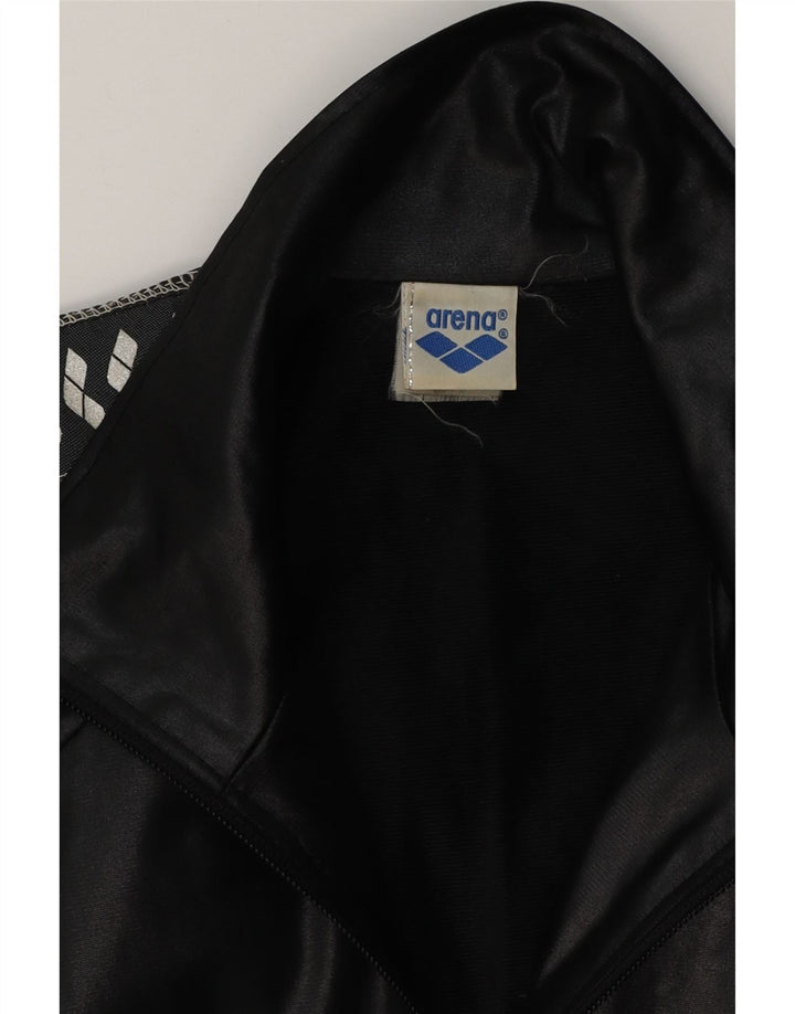 Męska kurtka dresowa Arena z grafiką XL, czarna, poliester