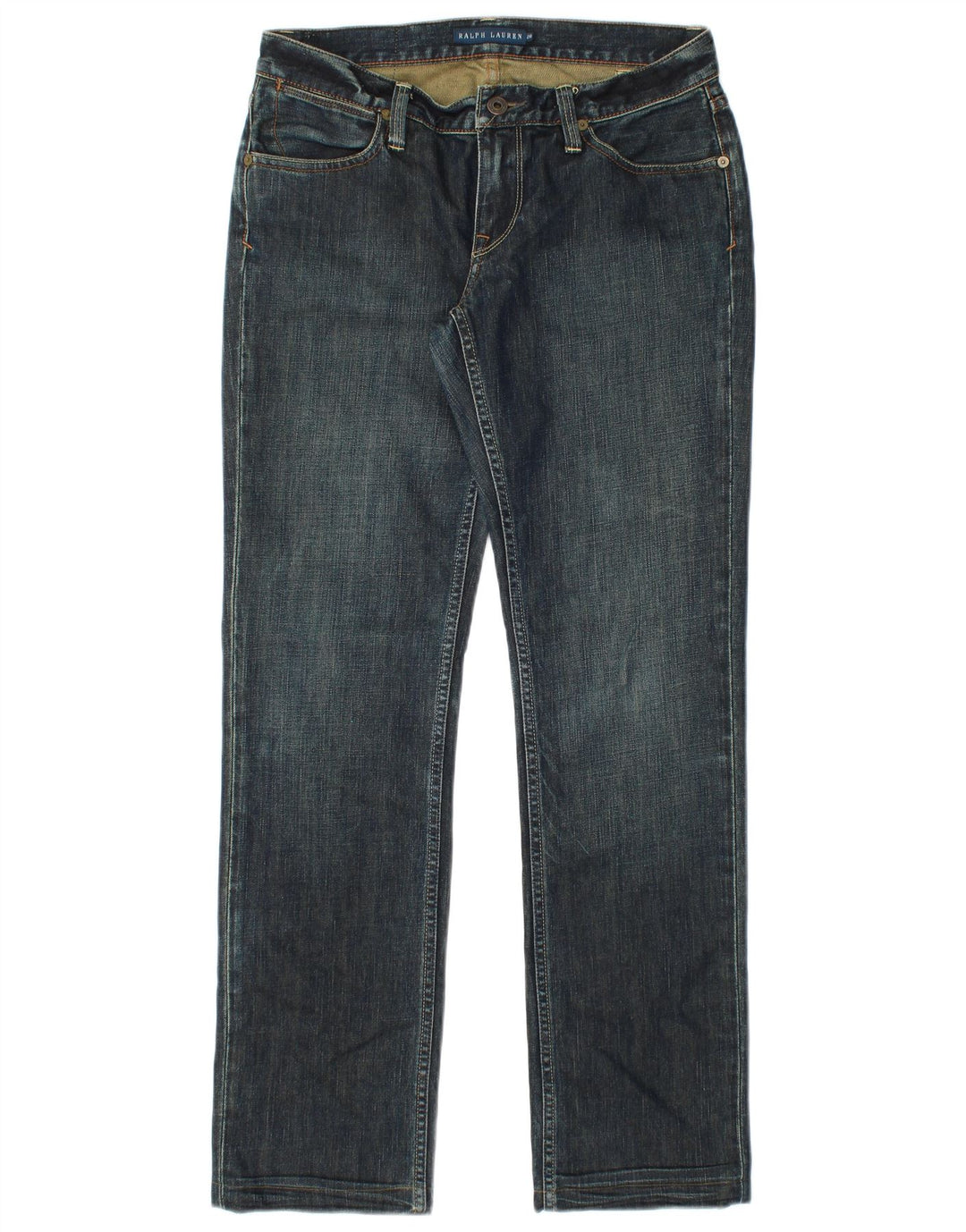 RALPH LAUREN Womens Straight Jeans  W28 L30 Blue Cotton