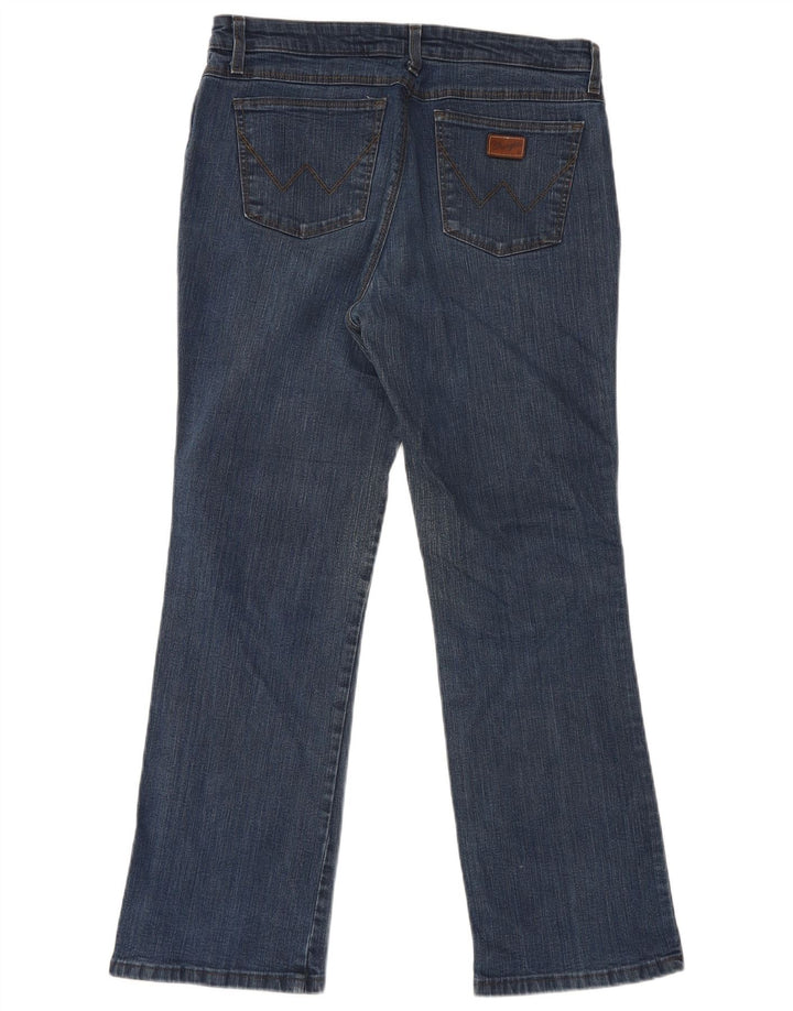 Damskie jeansy Bootcut Wrangler W34 L30 Granatowe, bawełniane