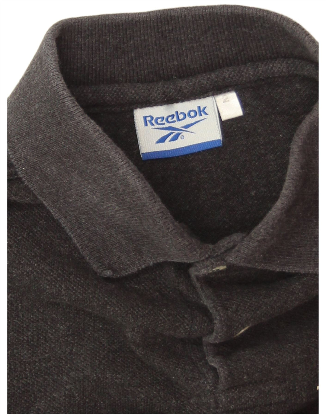 Męska koszulka polo Reebok, duża, szara, bawełniana