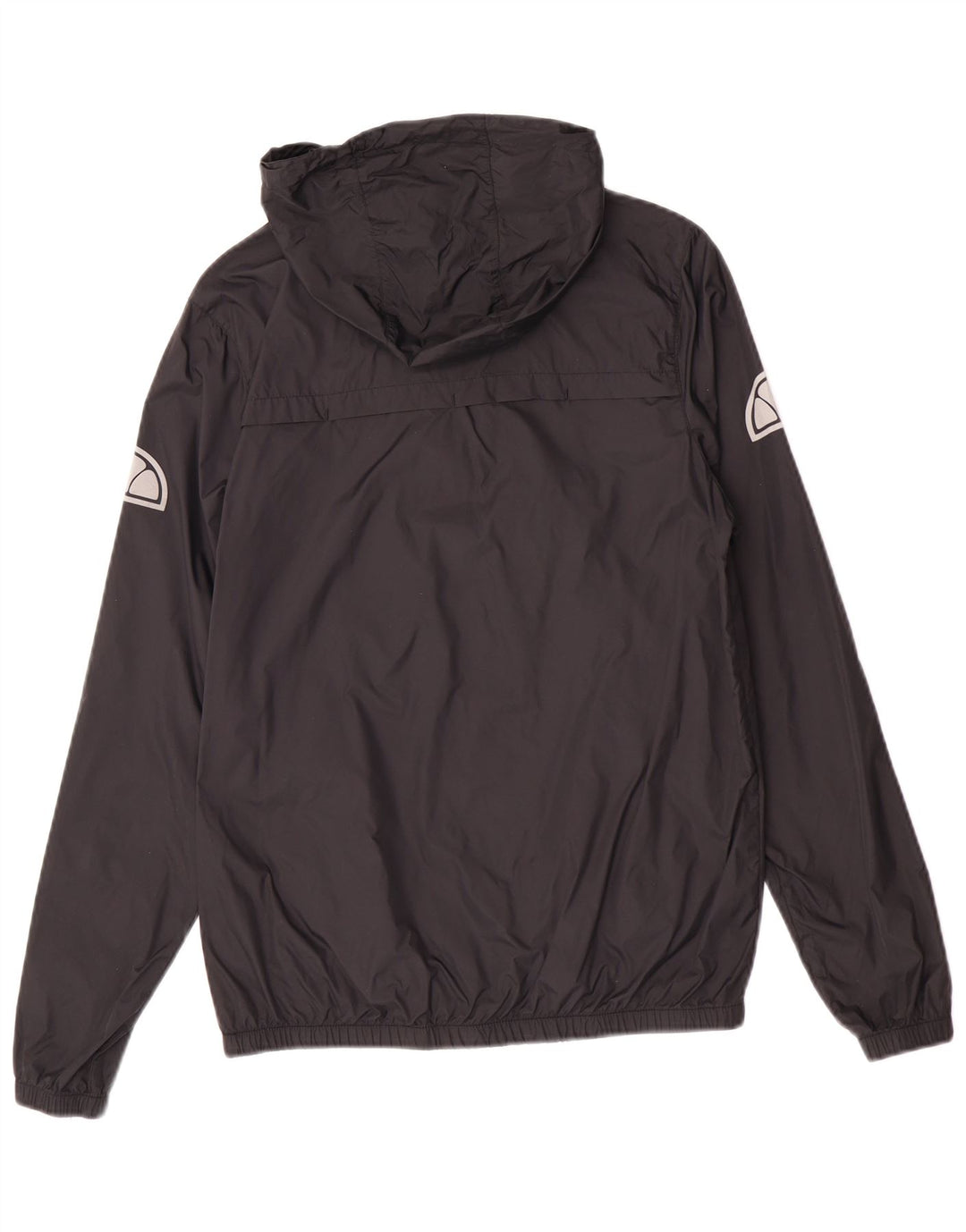 Męska kurtka przeciwdeszczowa z kapturem Anorak Ellesse UK 34 XS Czarny poliamid