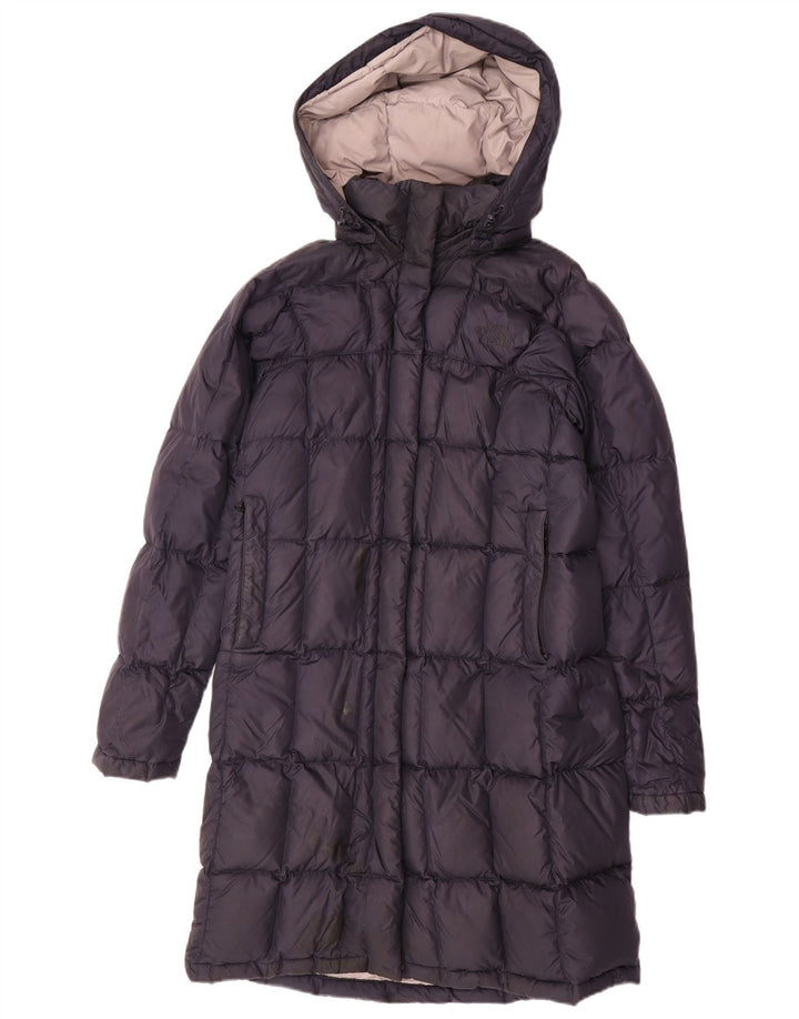 THE NORTH FACE Damski, oversize'owy, ocieplany płaszcz z kapturem UK 10, mały, granatowy