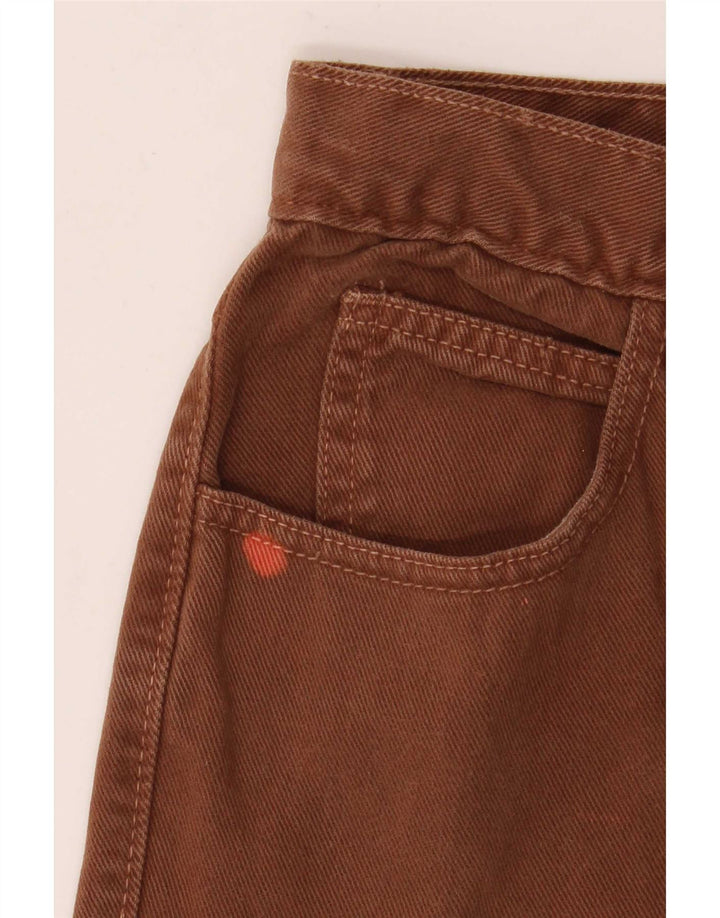 Zwężane jeansy męskie Guess W31 L28, brązowe, bawełniane