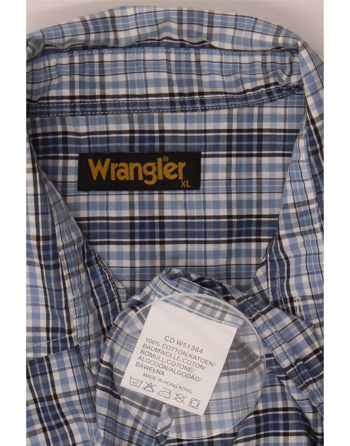 Koszula męska Wrangler XL z bawełny w niebieską kratkę