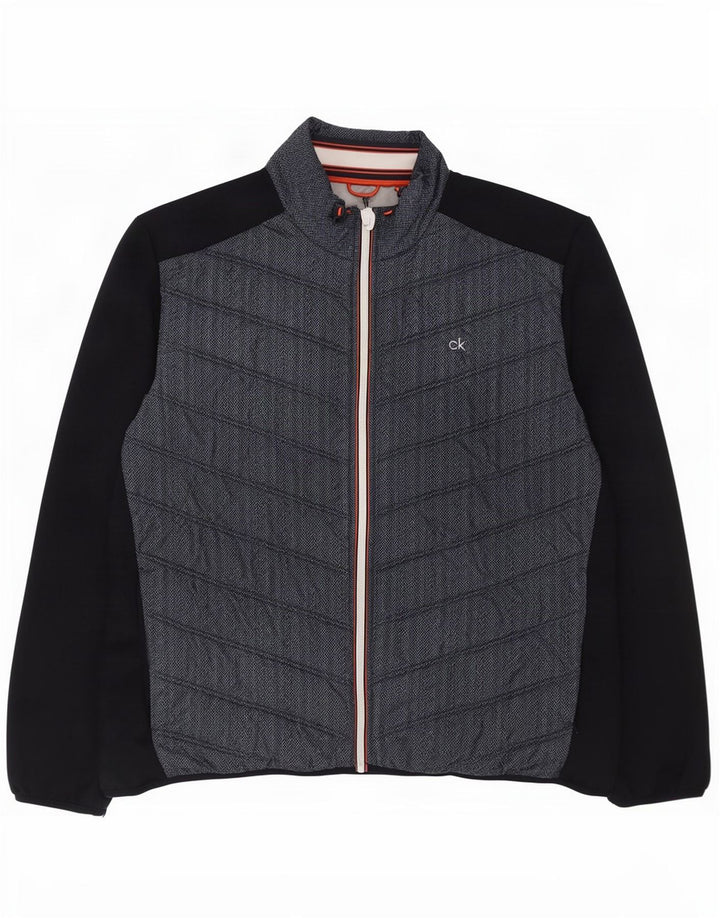 Męska kurtka dresowa Calvin Klein Golf 2XL granatowa w jodełkę