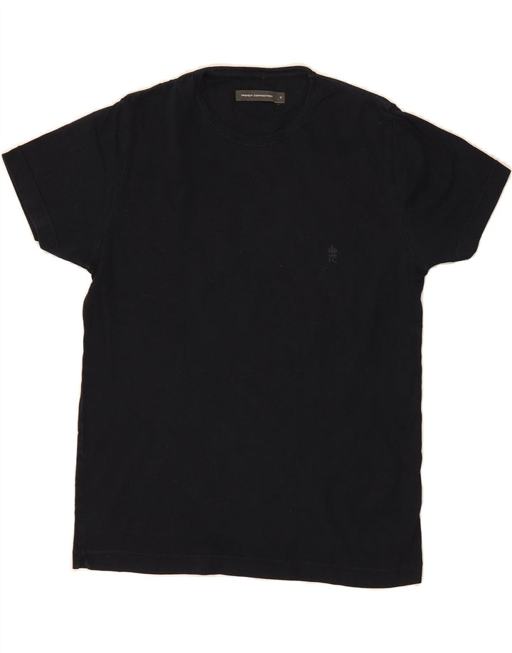 FRENCH CONNECTION Mens T-Shirt Top Small Black Cotton Vintage French Connection and Second-Hand French Connection from Messina Hembry 