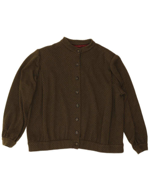 Damska kurtka bomberka w stylu vintage UK 20 2XL Khaki w cętki