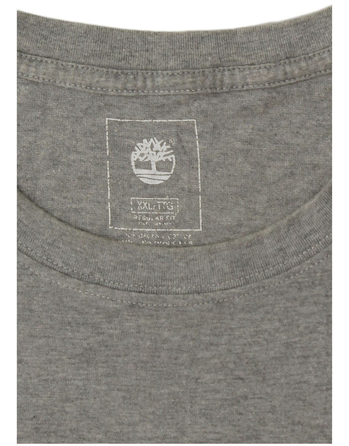 T-shirt męski TIMBERLAND o regularnym kroju z grafiką, 2XL, szary