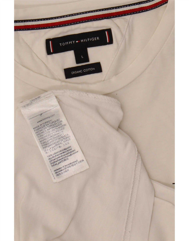 T-shirt męski Tommy Hilfiger, duży, bawełniany w białe paski