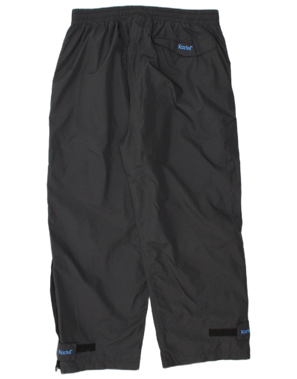 KARTEL Mens Waterproof Trousers XL W38 L25 Black Polyester