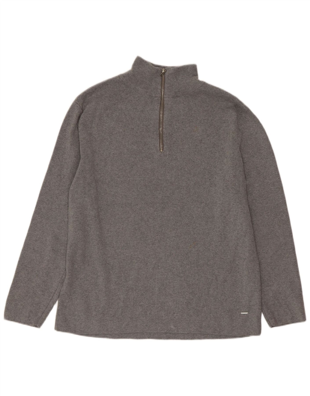 Bluza chłopięca Zara z długim rękawem i zamkiem 1/4, 13-14 lat, szara bawełna