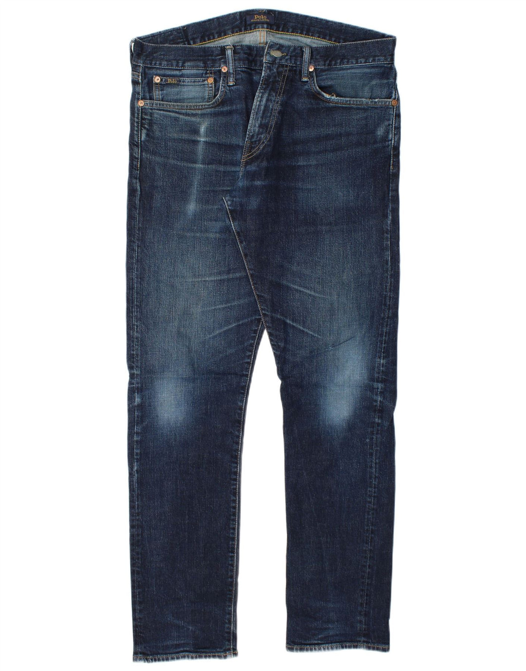 POLO RALPH LAUREN Męskie jeansy slim W34 L32 Niebieska bawełna