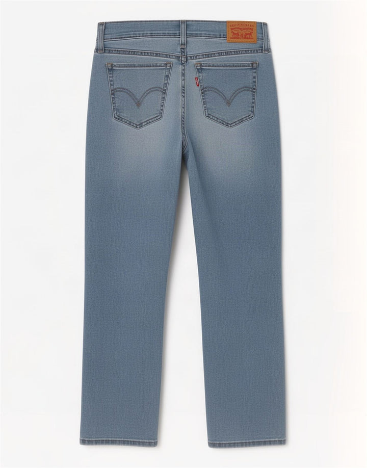 Damskie jeansy Levi's Cropped W25 L23 Niebieskie bawełniane