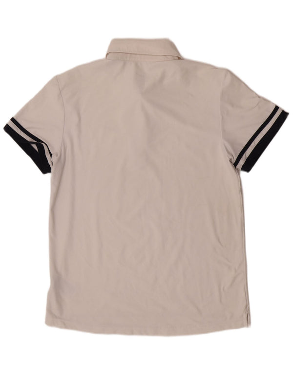 Męska koszulka polo Nike Dri Fit UK 38/40 Poliester w kolorze średniej bieli