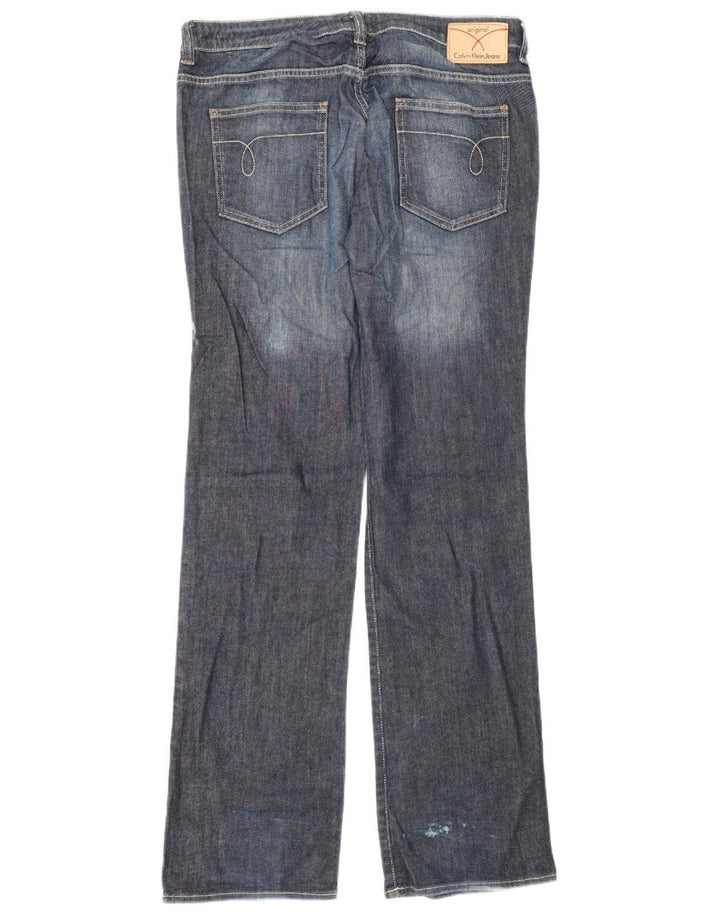 Damskie jeansy Bootcut Calvin Klein W32 L34 Granatowe, bawełniane