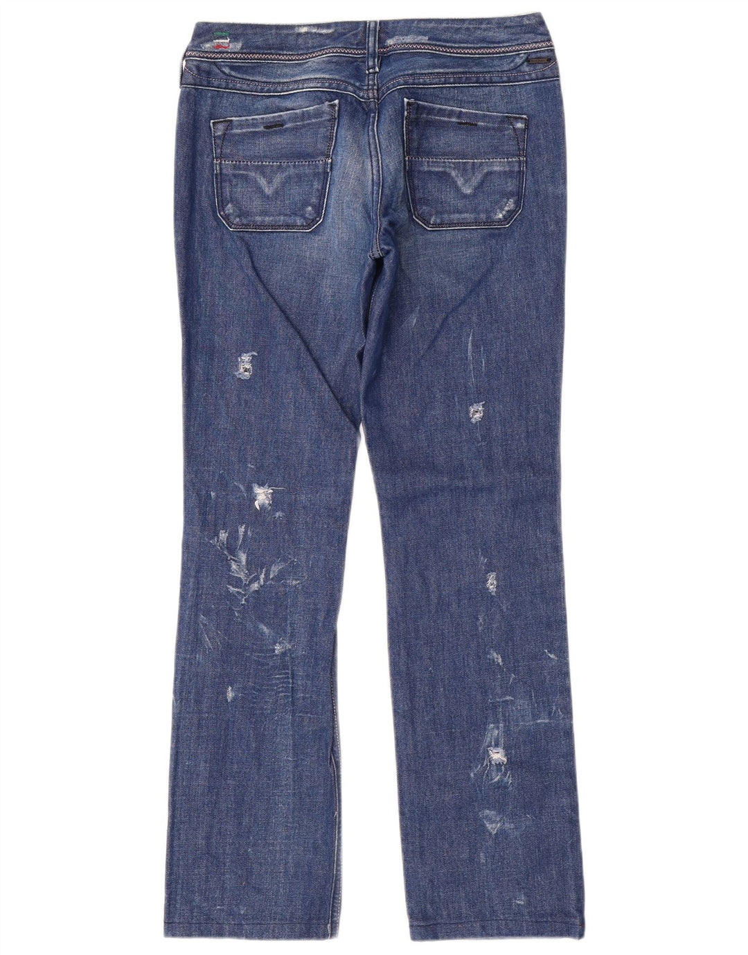 Diesel Damskie Lowky Distressed Slim Jeans W29 L30 Niebieskie bawełniane