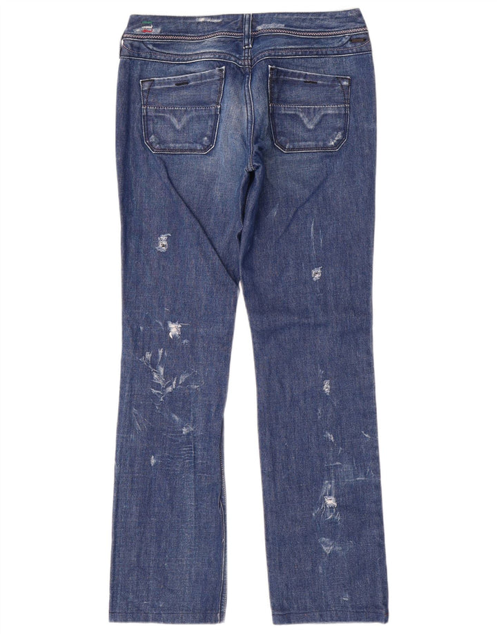 Diesel Damskie Lowky Distressed Slim Jeans W29 L30 Niebieskie bawełniane