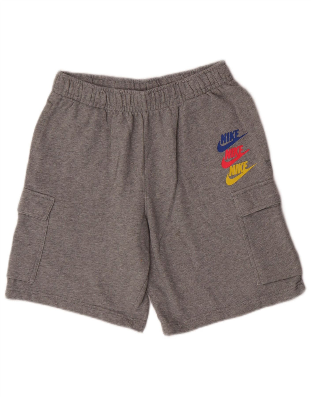 Męskie spodenki sportowe Nike, małe, szare, bawełniane