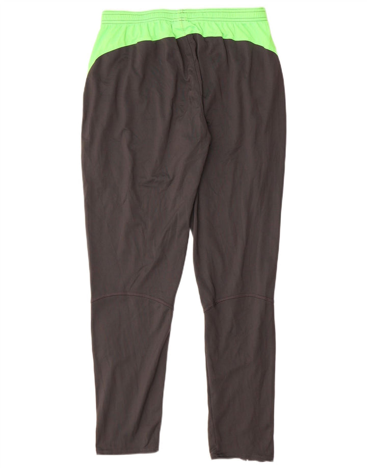 Męskie spodnie dresowe Nike Dri Fit, duży szary poliester z blokami kolorów