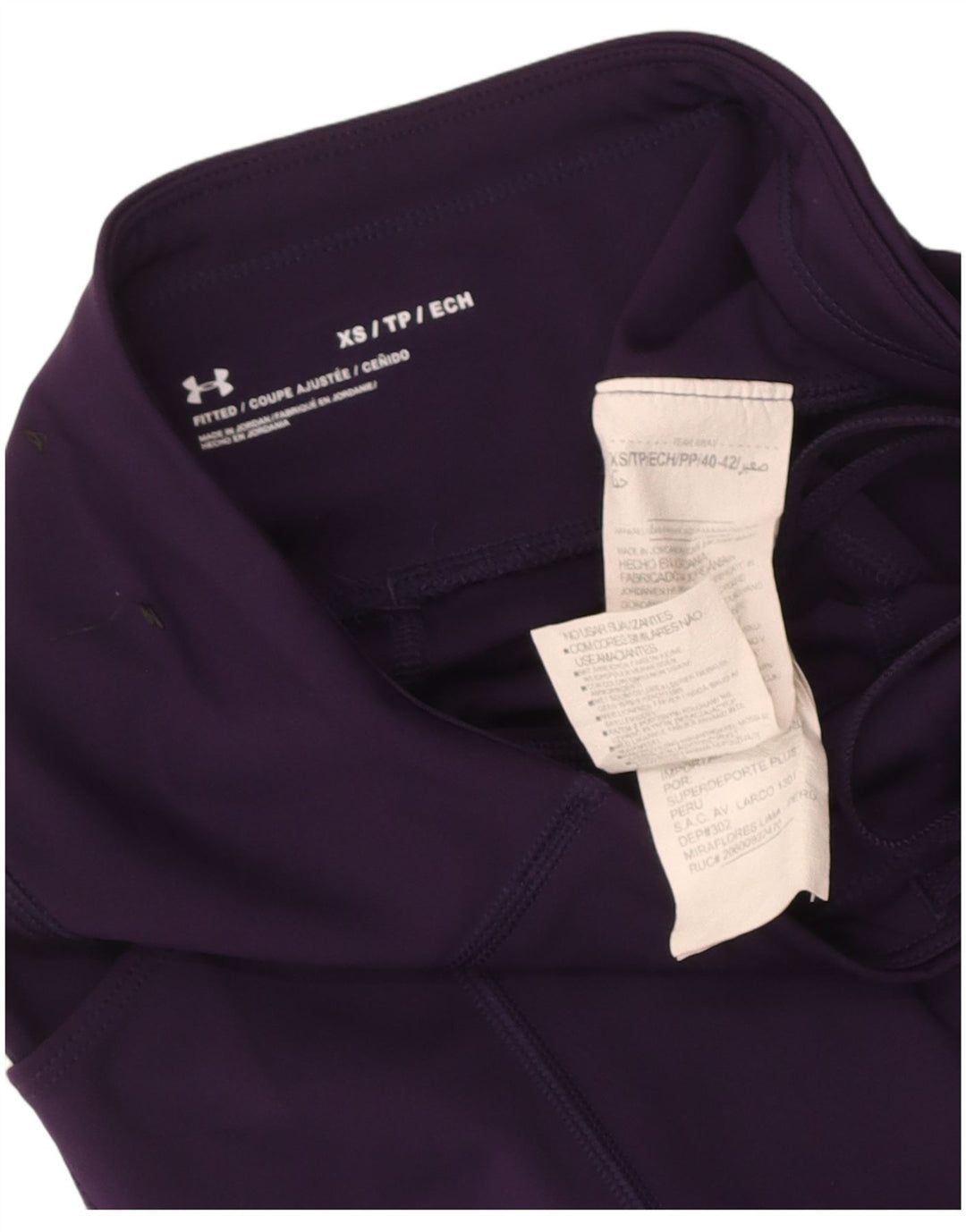 Legginsy damskie Under Armour UK 4 XS, fioletowe, poliestrowe