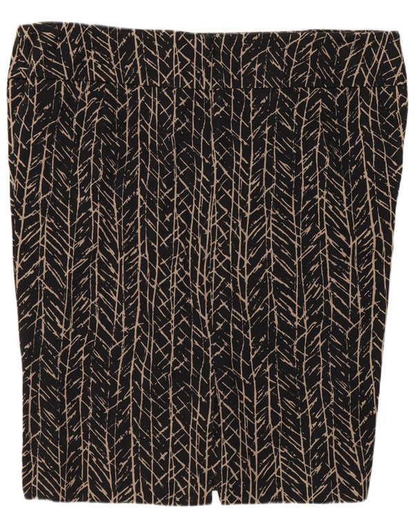 Marks & Spencer Damska spódnica ołówkowa w abstrakcyjny wzór UK 18 XL W38 Czarna