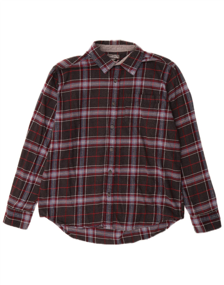Męska koszula flanelowa Eddie Bauer, duża, szara, bawełniana w kratę
