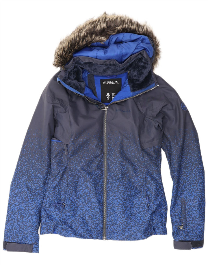 Damska kurtka wiatrówka z kapturem O'Neill UK 10 Small Navy Blue Spotted