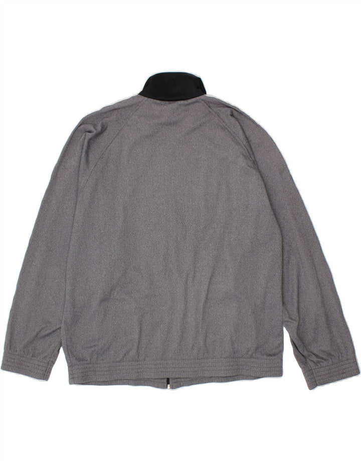 LOTTO Mens Graphic Tracksuit Top Jacket Large Grey Polyester Vintage Lotto and Second-Hand Lotto from Messina Hembry 