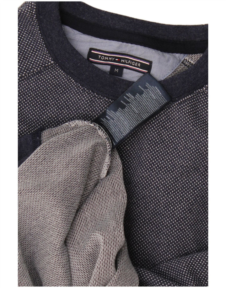 Męska bluza Tommy Hilfiger Sweter Średni granatowy, bawełniany