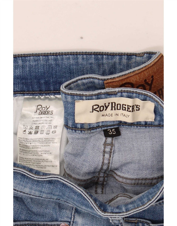 Damskie jeansy skinny Roy Rogers W35 L32 niebieskie