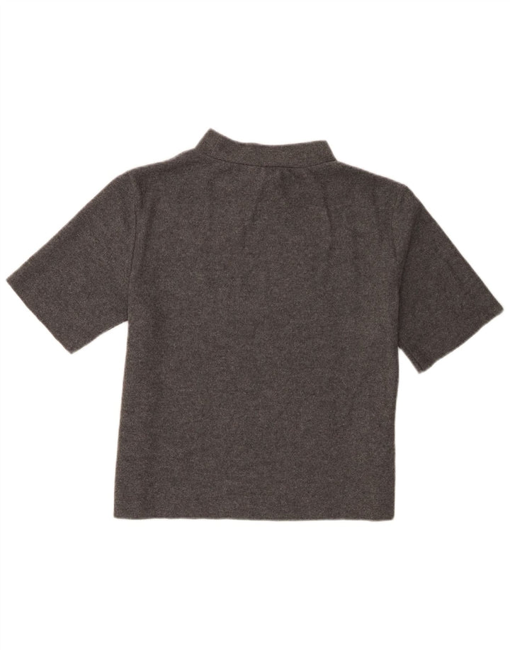 T-shirt damski Zara Top UK 14, duży, szary poliester