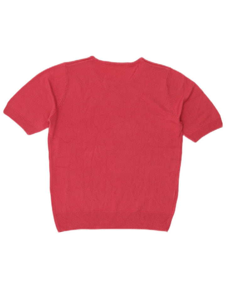 MARKS & SPENCER Damski sweter z okrągłym dekoltem, UK 10, mały, różowy