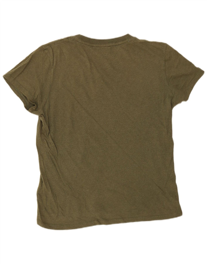 T-shirt męski Superdry, bawełniany, średni kolor khaki