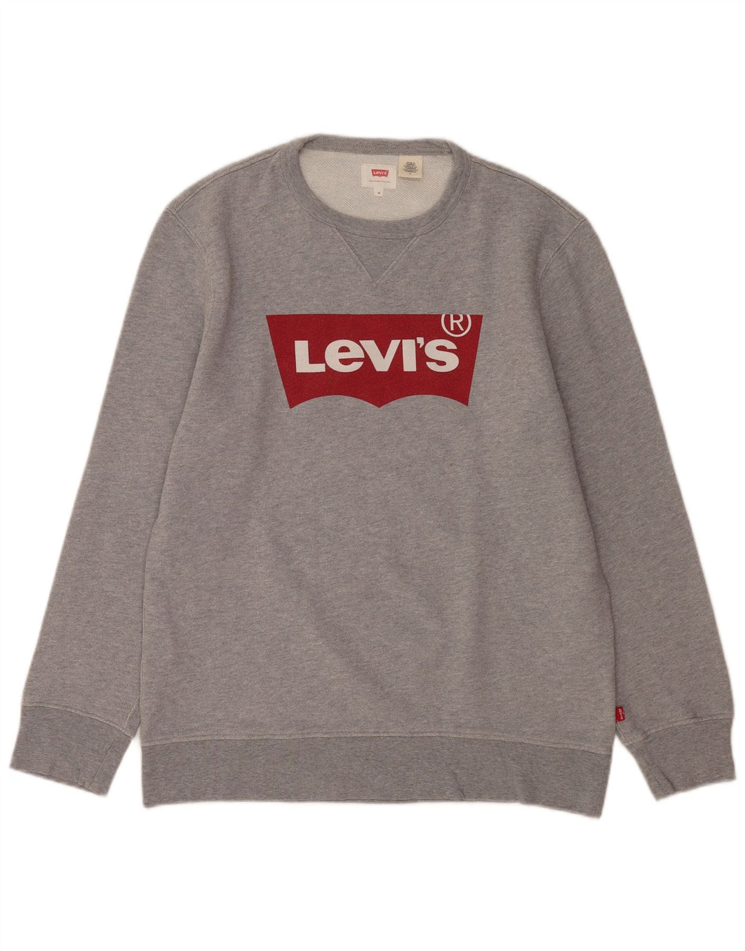 Męska bluza z grafiką Levi's, średnioszara, bawełniana