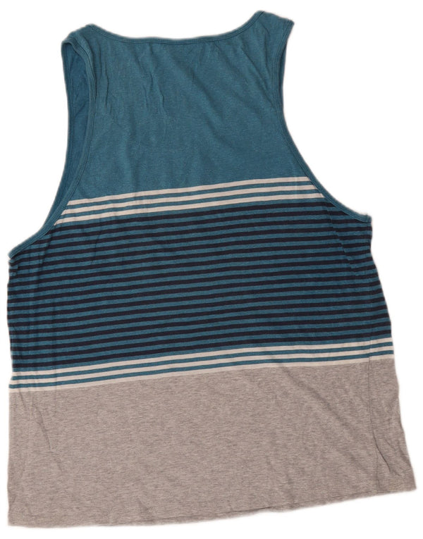 Damska kamizelka Rip Curl Top UK 16, duża, niebieska bawełna w paski