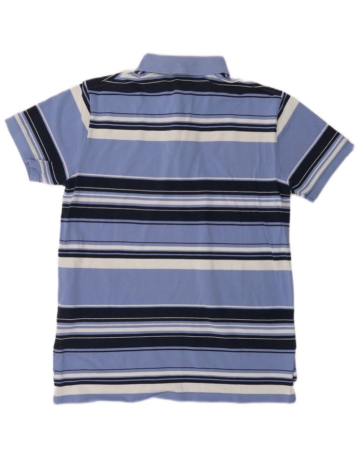 POLO RALPH LAUREN Męska koszulka polo o dopasowanym kroju, bawełniana w średnie niebieskie paski