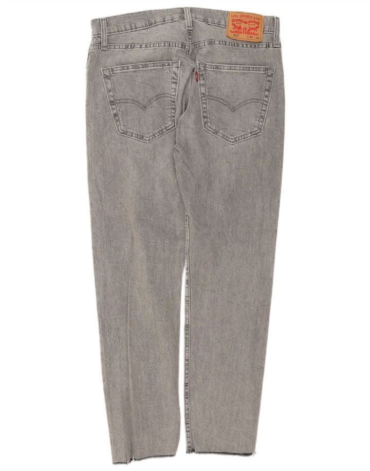 Męskie jeansy Levi's 512 Slim Tapered W32 L28 Szara bawełna