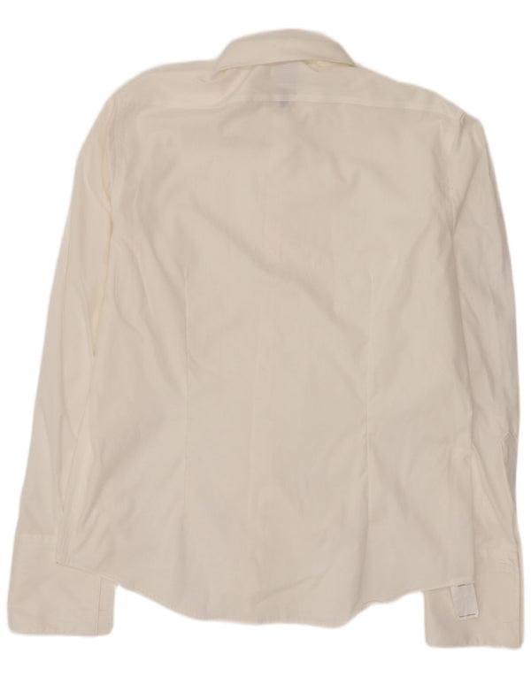 Calvin Klein Mens Formal Shirt Size 42 16 1/2 Large White Cotton
