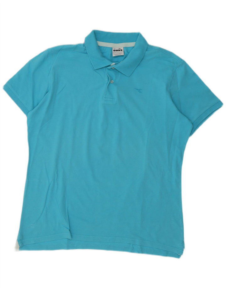 Męska koszulka polo XL Diadora w kolorze niebieskim