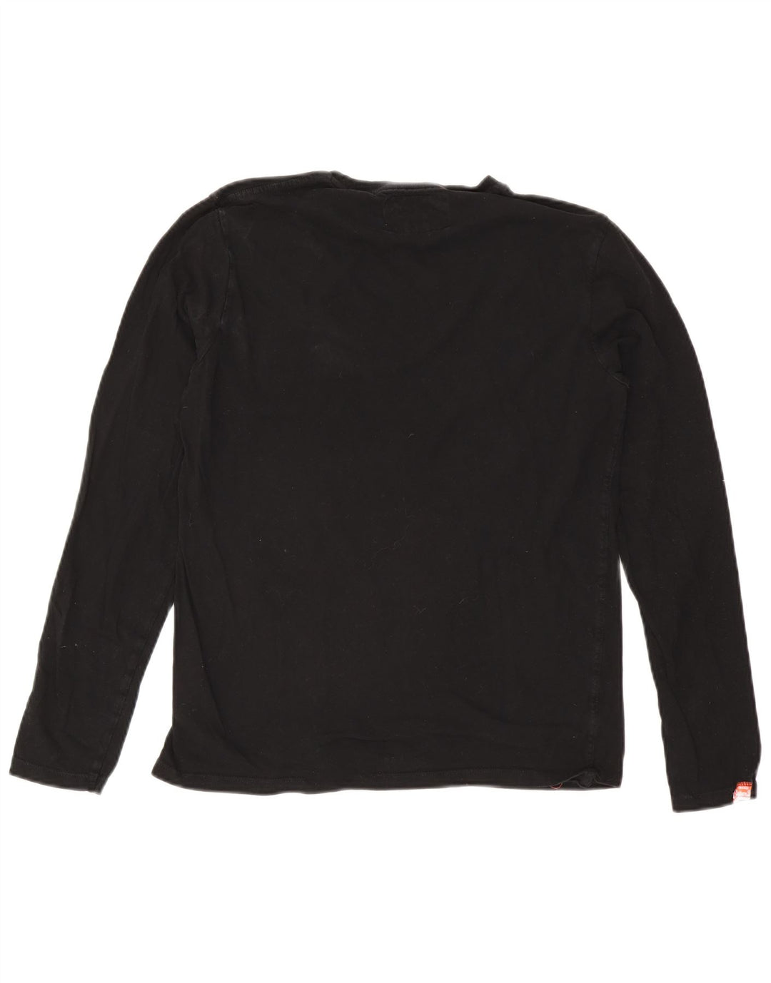Męski top Superdry z długim rękawem, duży, czarny, bawełniany